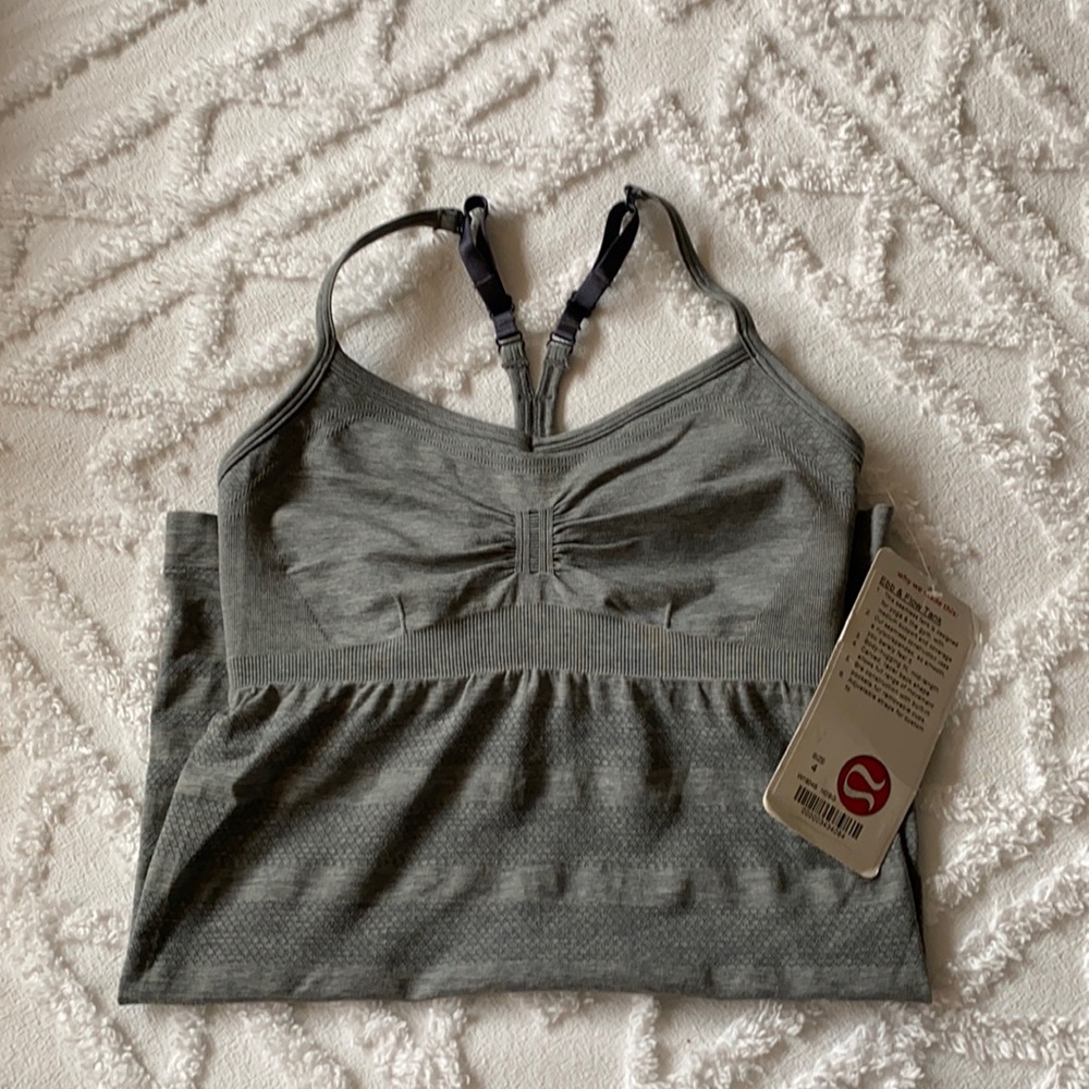 Lululemon Ebb & Glow Tank- gray, size 4